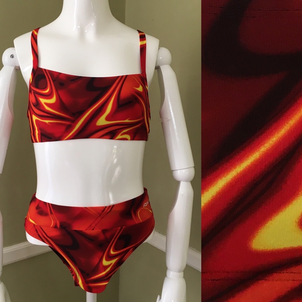 Reeebok RBK 2 piece Bathing Swimming Suit, sz 2